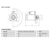 Starter BOSCH 0 986 017 880
