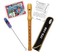Starter Bundle with tuyama TFS-16B (Baroque Fingering) Soprano Recorder and 'Meine Lustige Recorder' Volume 1 - Ideal for Beginners - ISBN: 9783931788896