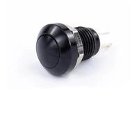 Starter Button 5/20/100PCS 8mm Waterproof Momentary Metal Doorbell Push Button Switch Auto Engine Auto Start Starter Car Push Button Switches(Black,20PCS)