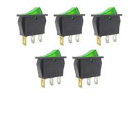 Starter Button 5/20/100PCS KCD3 With Rocker Switch ON OFF 3Pin Electrical Equipment Power Switch Buttons Home/industry 20A125VAC momentary power switch(3P Green,20PCS)