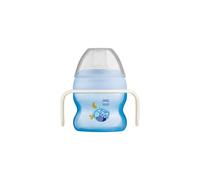 Starter Cup and MAM Glow in the Dark Handles, Baby Cup for 4+ months, Baby Feeding, Glow in the Dark Toddler Cup, 1x 150 ml, Blue (Designs May Vary)
