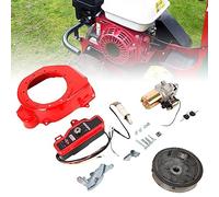 Starter Electric Start Starter Kit Flywheel Electric Start Kit Starter Motors Starter Magnet Ignition Switch with Charging Coil and Starter Magnet