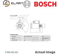 BOSCH 0 986 026 220 Starter motor