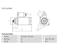 BOSCH 0 986 026 340 Starter motor