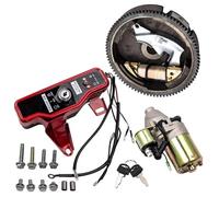 Starter Generator Electric Start Kit For GX160 GX200 Starter Motor Ignition Key Switch 6.5 Start Starter Part