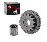 Starter Idler Gear 15T/40T & Bearing Compatible with YAMAHA Kodiak 400 450 Grizzly 400 450 660 Rhino 450 660 YXR45F YXR66F Wolfrine 450 5GH-15512-00-00