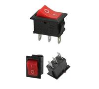 Starter Ignition Switch 10/100Pcs KCD1 2/3/4Pin 15 * 21mm ON-OFF Fit For Boat Car Rocker Power With Red Green Light(Red 3Pin,10 PCS)