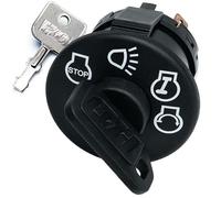 Starter Ignition Switch Replaces John Deere L100 L105 L107 L110 L111 L118 L120 L130 Mowers Includes 1 Umbrella & 1 Steel Key & Free Carabiner
