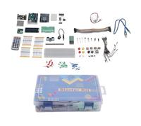 Starter Kit for R3 Development Board RFID Module Stepper Motor Learning Set Comprehensive Electronic Components Kit with High Performance Board for Beginners STEM Projects ABS