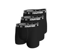 STARTER Men's 3pk Boxers Shorts, Black, L