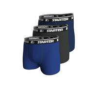 STARTER Men's 3pk Boxers Shorts, Blue, Dark Grey and Navy, XL