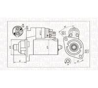 MAGNETI MARELLI STARTER 063721323010 FOR AUDI SEAT SKODA