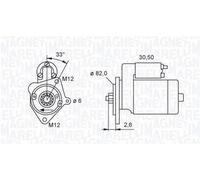 Starter motor 063721392010 MAGNETI MARELLI for AUDI SKODA SEAT