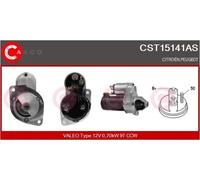Starter motor Anticlockwise rotation CST15141AS CASCO for CITROËN 2 CV DYANE AMI