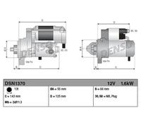DENSO DSN1370 Starter motor