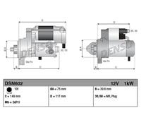 DENSO DSN602 Starter motor