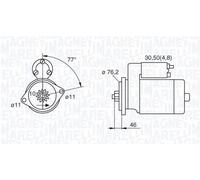 Starter motor Anticlockwise rotation Floating pinion 063521230160 for AUDI VW