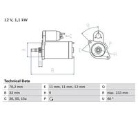 Bosch 0986018200 Starter Motor