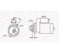 MAGNETI MARELLI 063523627010 Starter motor