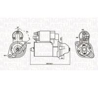 Starter motor Clockwise rotation 063721412010 MAGNETI MARELLI for BMW X5 7 X3 6