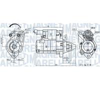 Starter motor Clockwise rotation 063721458010 MAGNETI MARELLI for HONDA FR-V