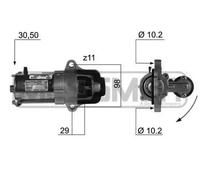Starter motor Clockwise rotation 220369A ERA for FORD VOLVO MAZDA