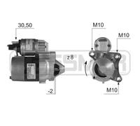 Starter motor Clockwise rotation 220399A ERA for RENAULT DACIA NISSAN