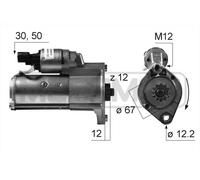 Starter motor Clockwise rotation 220521A ERA for MERCEDES-BENZ VW