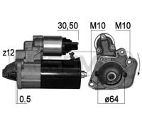 Starter motor Clockwise rotation 220816 ERA for RENAULT NISSAN MERCEDES-BENZ