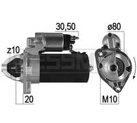 Starter motor Clockwise rotation 221013A ERA for JEEP WRANGLER III LIBERTY