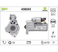 Starter motor Clockwise rotation 438243 VALEO for MERCEDES-BENZ VW