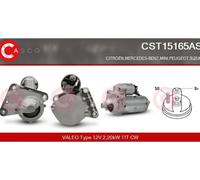 Starter motor Clockwise rotation CST15165AS CASCO for CITROËN PEUGEOT MINI