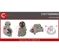 Starter motor Clockwise rotation CST15204AS CASCO for MERCEDES-BENZ A-CLASS