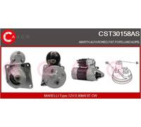 Starter motor Clockwise rotation CST30158AS CASCO for FIAT ABARTH ALFA ROMEO