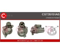 Starter motor Clockwise rotation CST35151AS CASCO for CITROËN PEUGEOT FIAT