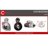Starter motor Clockwise rotation CST45107AS CASCO for NISSAN LARGO VANETTE Van
