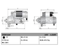 Denso DSN1228 Starter Motor