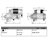 DENSO DSN3014 Starter motor