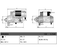 DENSO DSN3034 Starter motor