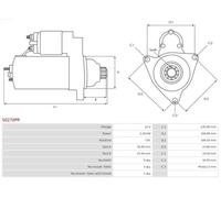 AS-PL S0270PR Starter motor