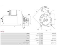 Brand New Starter Motor 12V 1.6kW 14T for NISSAN NV300 2016-2021 OE RSM1612