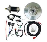 Starter Motor Engine For T30 T25 E30 30hmhs/L Hwl Mhl 2 Stroke 25hp 30hp 496cc Starter Motor Flywheel Charge Coil Electric Start Kit