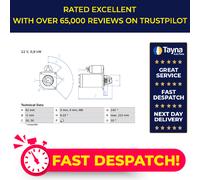 Starter Motor fits CITROEN XSARA N0, N1, N2 1.4 1.6 97 to 05 Bosch 5802A0
