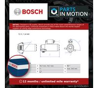 BOSCH 0 986 029 250 Starter motor