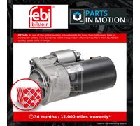Starter Motor fits PEUGEOT BOXER 244 2.8D 01 to 06 5820AQ Febi Quality New
