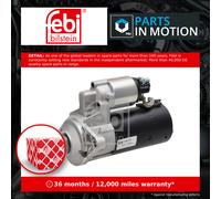 Starter Motor fits SKODA KAROQ NU7 2.0D 2017 on 6-Speed Dual-Clutch Transmission
