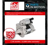 Starter Motor fits VAUXHALL COMBO E 1.2 2018 on 03648977 095528511 3648977 Febi