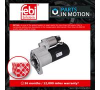 Starter Motor fits VW CRAFTER 2E, 2F 2.0D 11 to 16 2H0911023H 2H0911023K Febi
