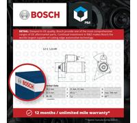 Bosch Reman Starter Motor 1698 - 0986016980