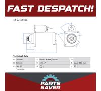 BOSCH 0986016990 Starter Fits VW California Transporter Transporter/Caravelle